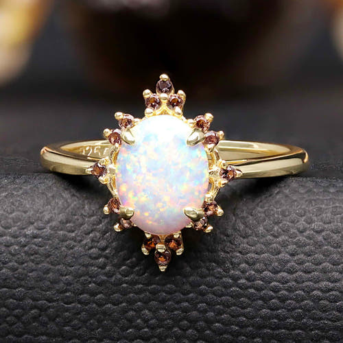 Ophelia vintage opal engagement ring