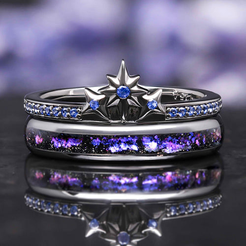 Orion star engagement ring set