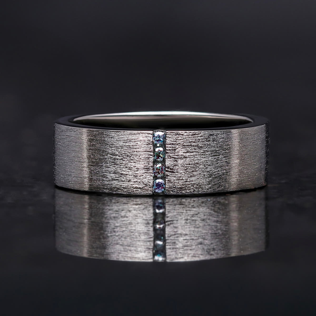 Sterling silver alexandrite rings for partners