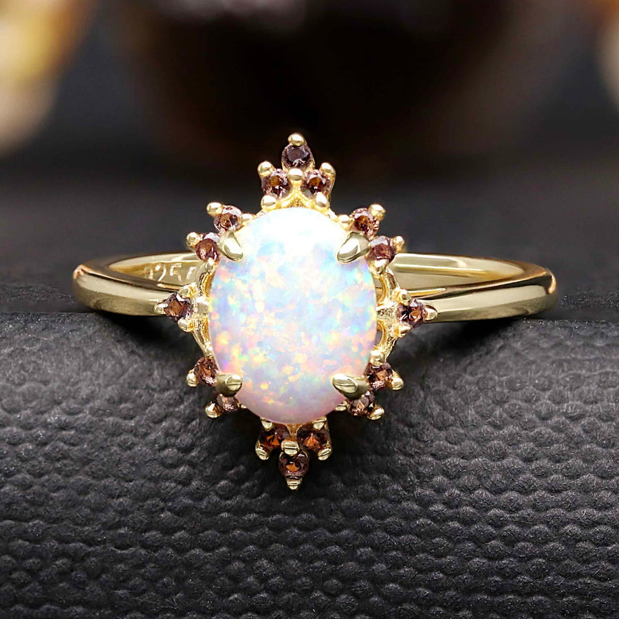 Ophelia vintage opal engagement ring