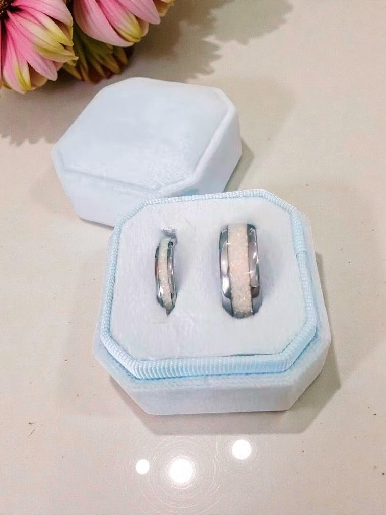 Couple wearing rings