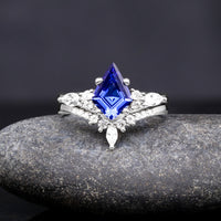 Kite blue sapphire his hers bands