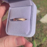 His and Hers Tungsten Wedding Band Set, Couples Rings, 6mm & 4mm Rose Gold Tungsten Rings, Comfort Fit, Sandblasted, Flat, Beveled, Unique