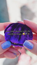 Natural Amethyst Lotus Engagement Ring Set, Unique Fantasy Wedding Ring | Matching Purple Ring for Couple, Black Crab Nebula Stacking Band