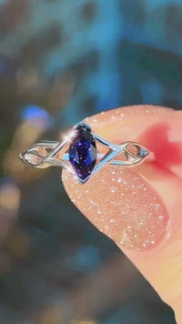 ACOTAR Inspired Couples Ring Set | Unique His and Hers Rings, Great Rift Nebula, Sandstone, Tungsten and 925 Silver Matching Wedding Bands