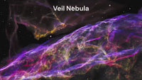 Veil Nebula Ring Set, His and Her Tungsten Wedding Band, 8mm & 4mm Gold Ring, Outer Space Couples Ring Set, Polish, Dome, Comfort Fit